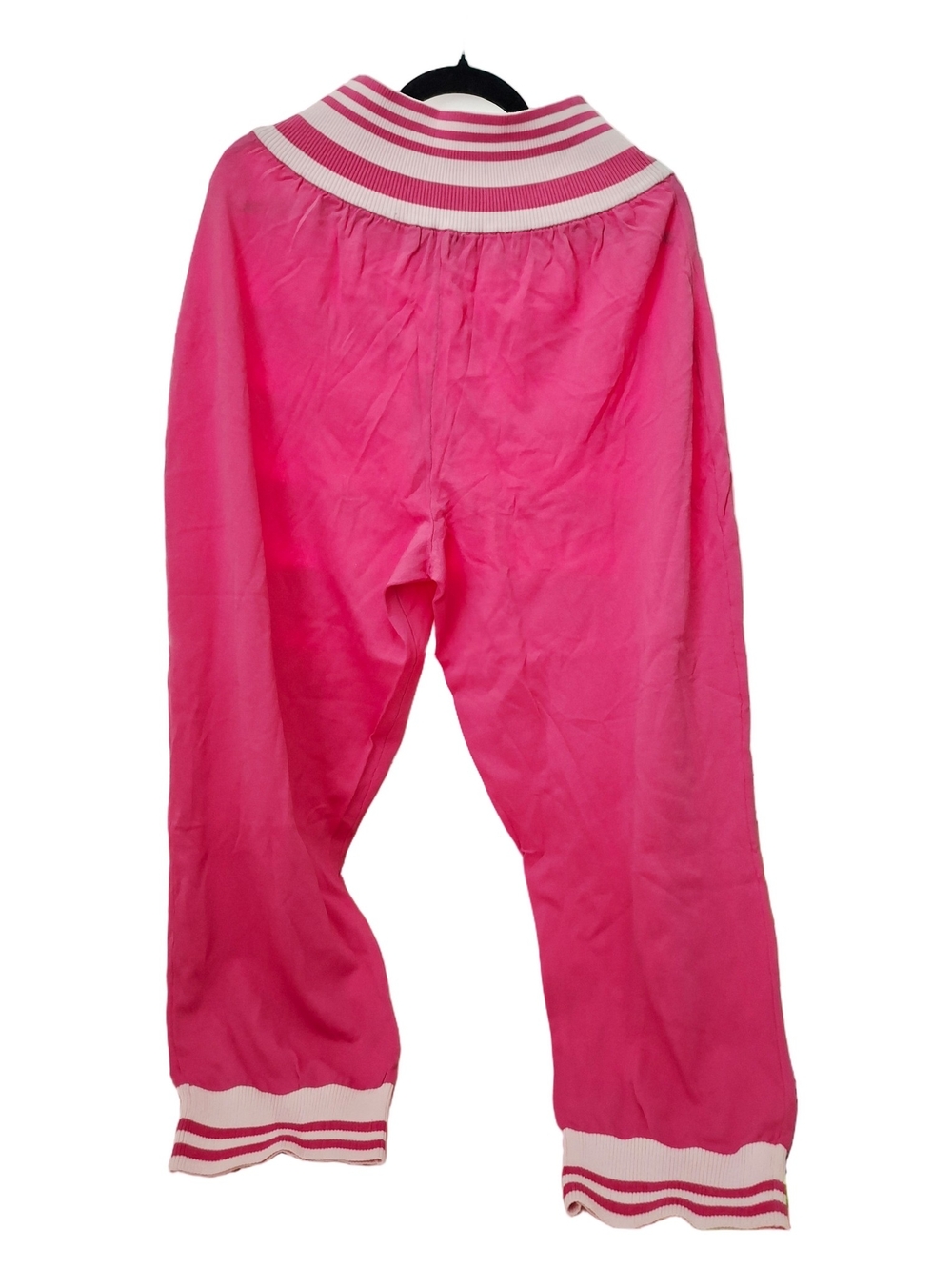 Victor Glemaud Hot Pink Lounge Pants with Striped Waistband Nwt